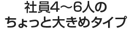 社員4～6台のちょっと大きめタイプ